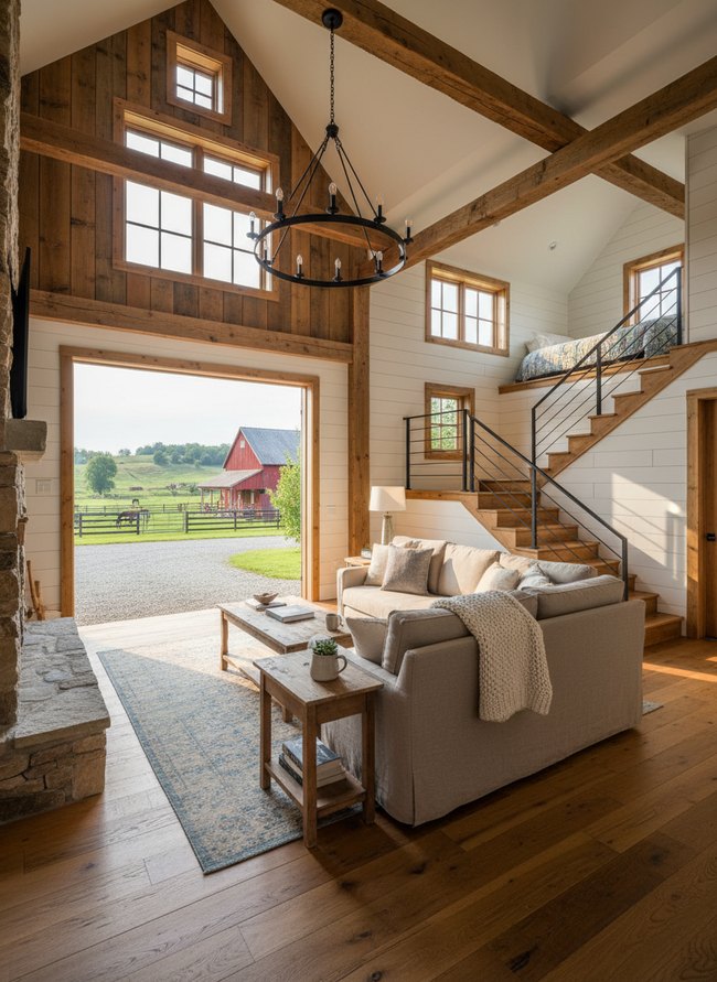 Open Concept Barn Living