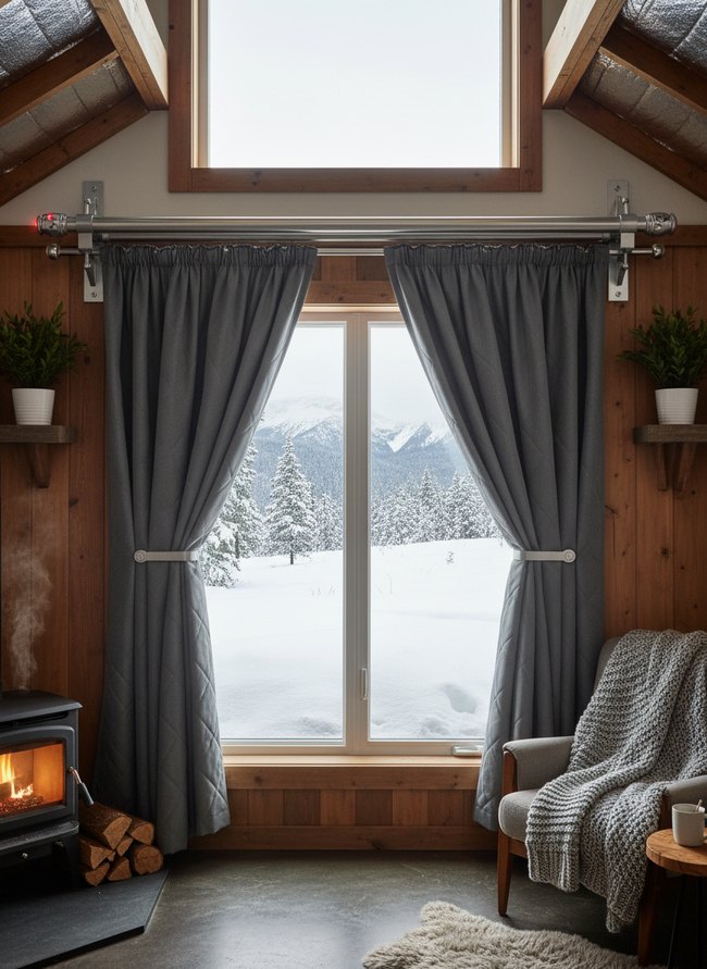 Thermal Curtain Rod System