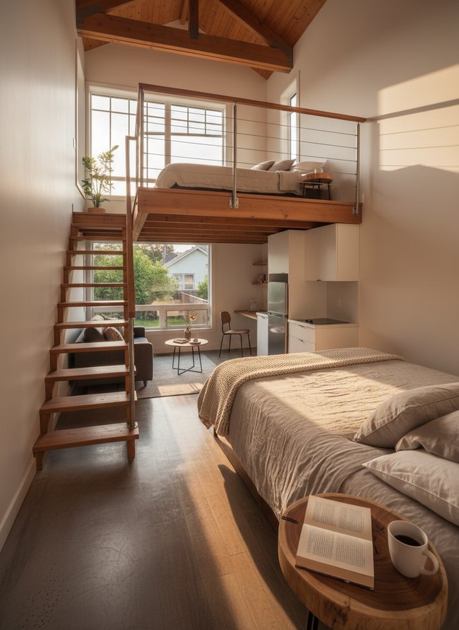 Open Concept Mezzanine Bedroom