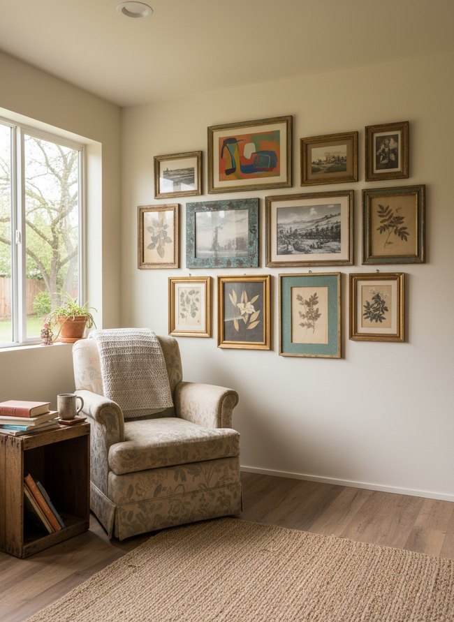 Thrifted Gallery Wall Grouping