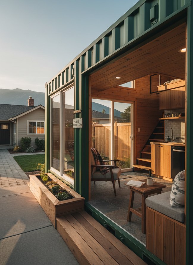 Compact Mountain View Cabin