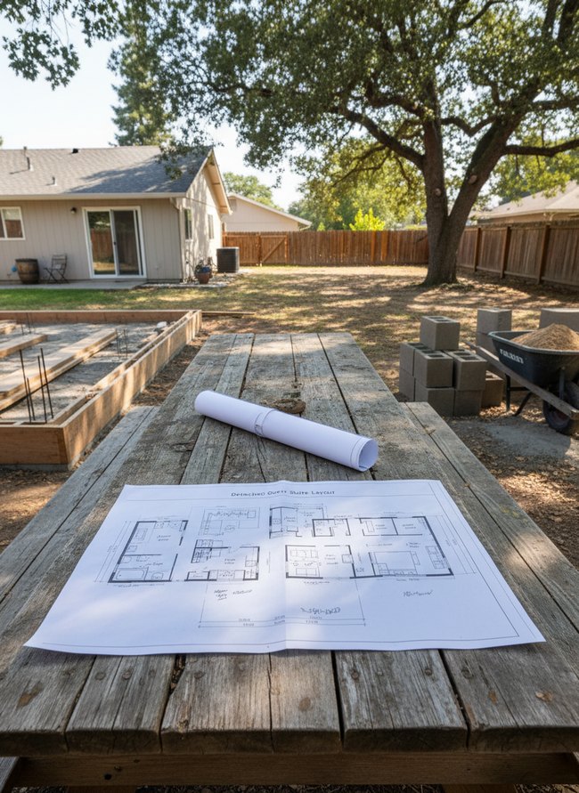 Detached Guest Suite Layout