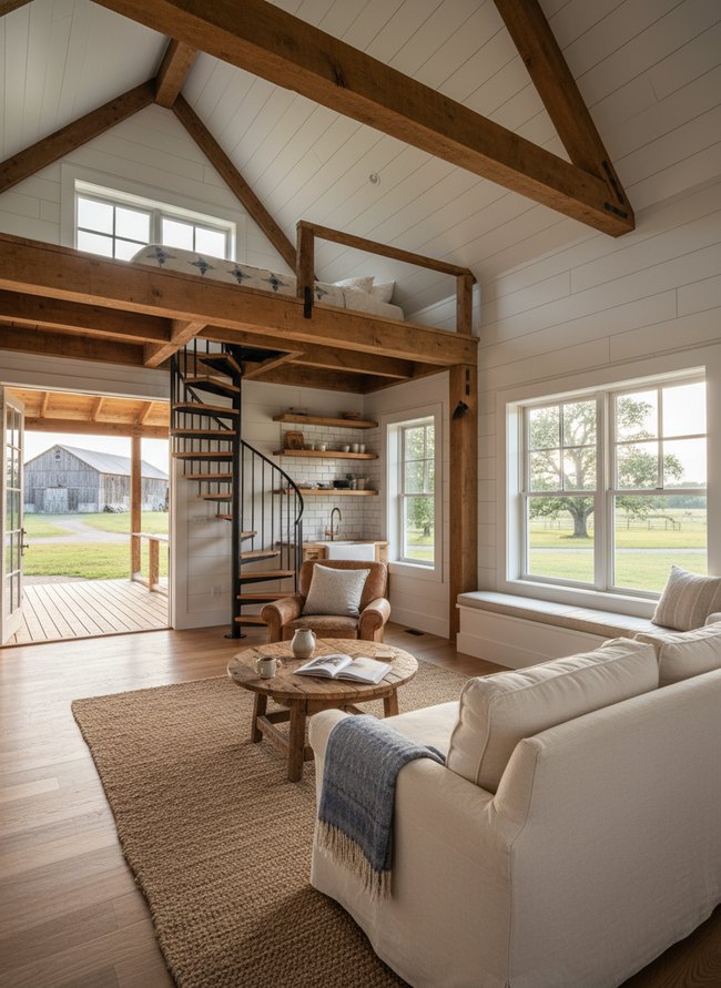 Wraparound Porch Farmhouse Loft