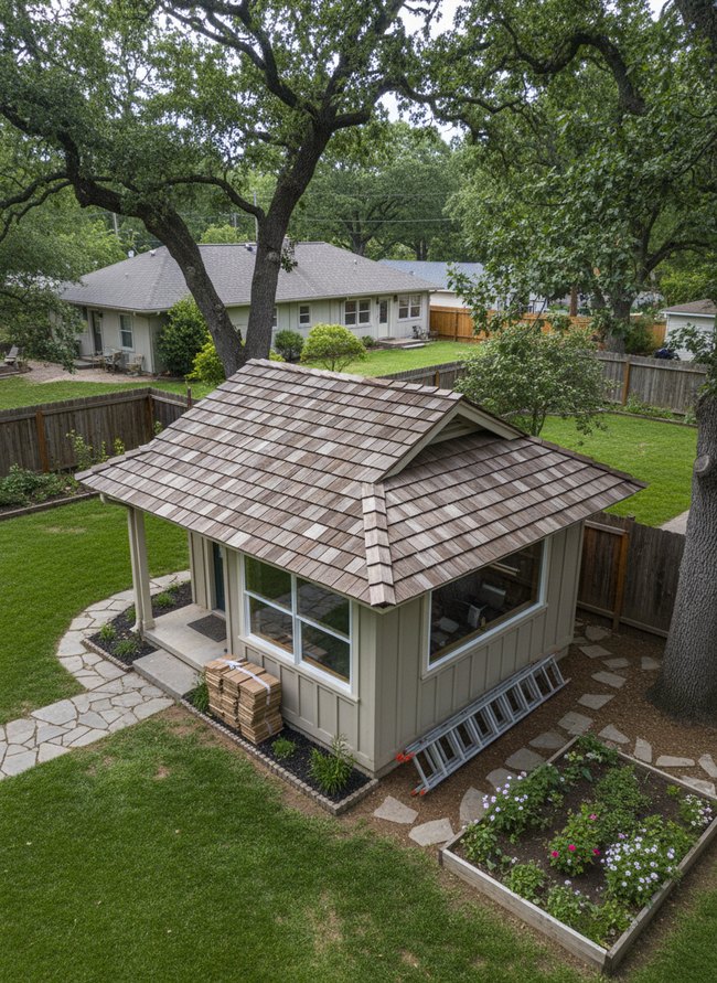 Rustic Cedar Shake Overlay