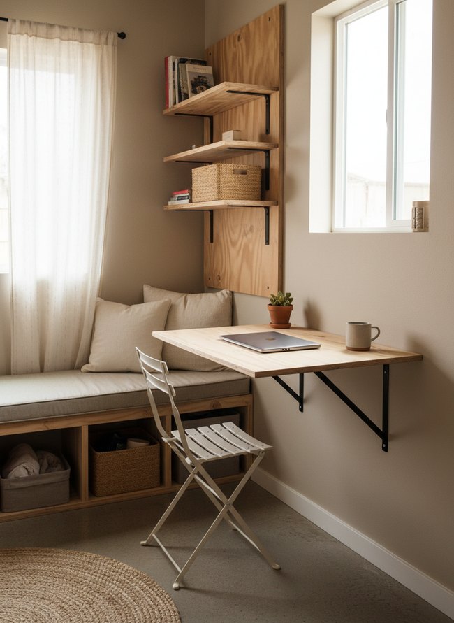 Foldable Desk Workspace Solution