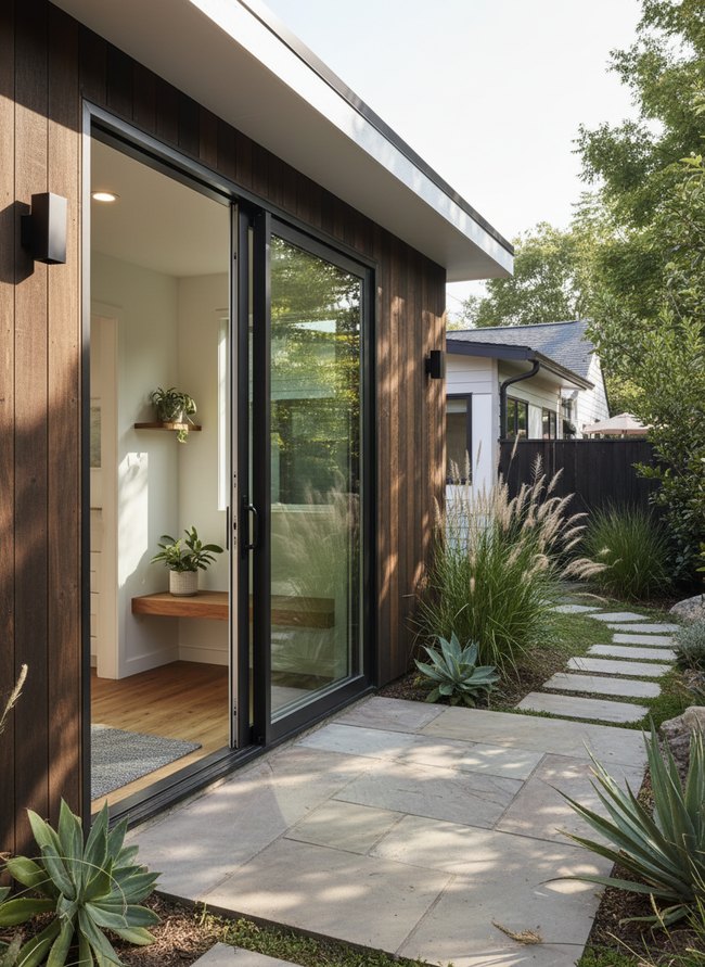 Sleek Aluminum Sliding Door