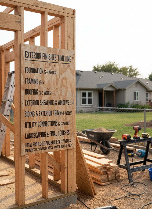 Exterior Finishes Timeline