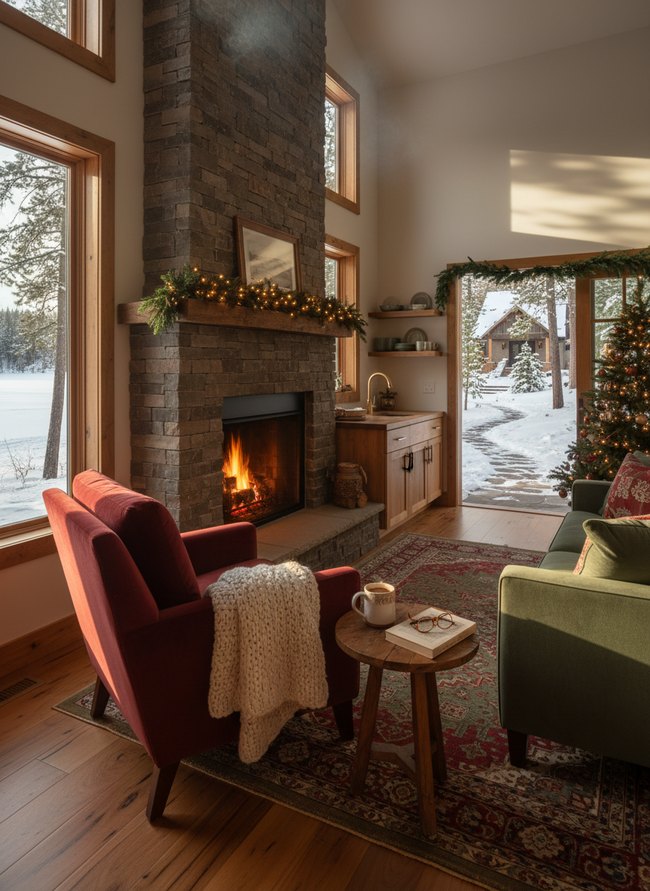 Glimmering Lakeside Festive Unit