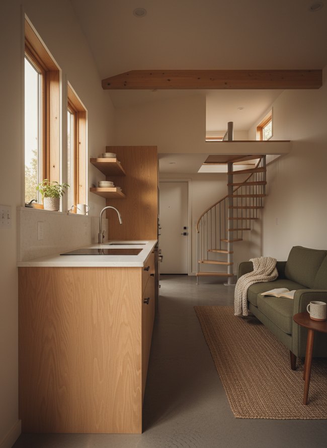 Modern Minimalist Kitchen Pod