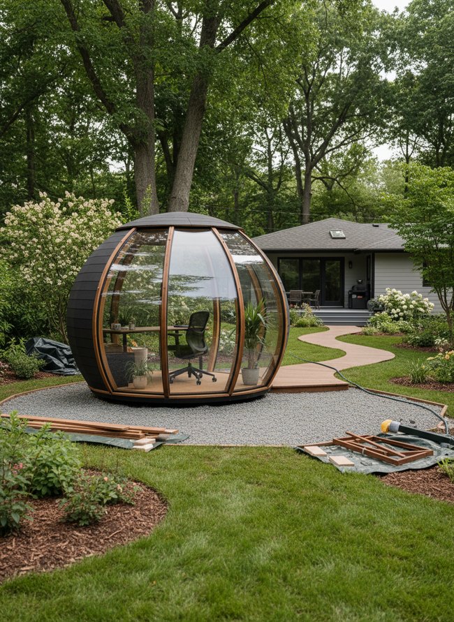 Zen Minimalist Office Dome