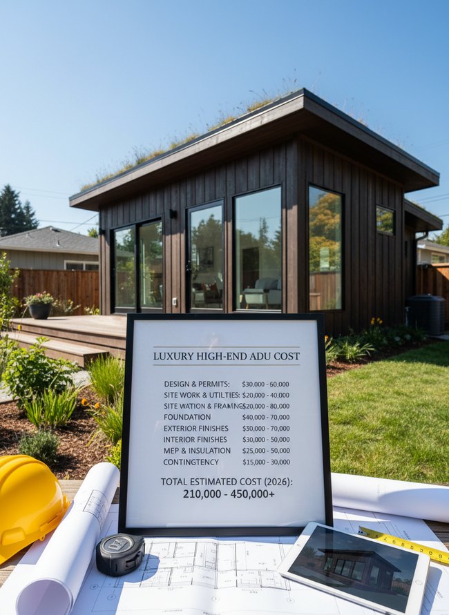 Luxury High-End ADU Cost