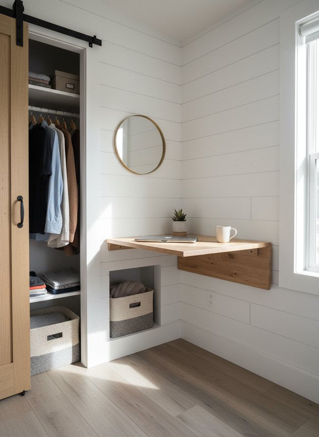 Wall-Mounted Folding Desk