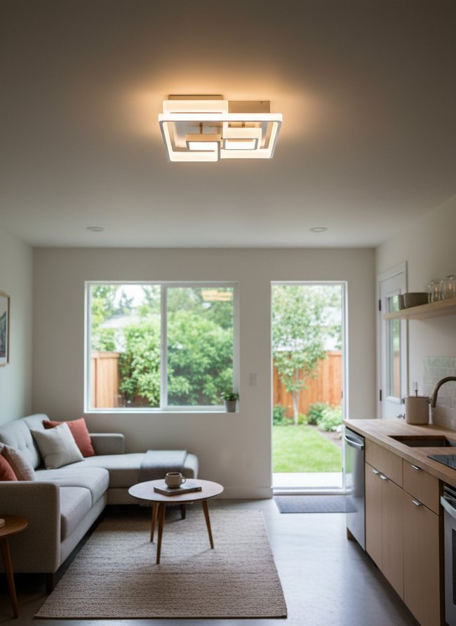 Geometric Flush Mount