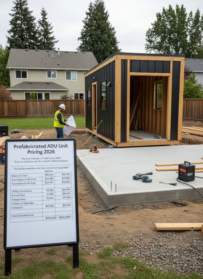 Prefabricated ADU Unit Pricing 2026