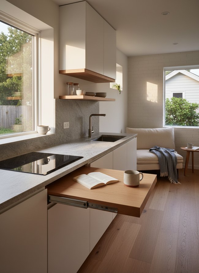 Minimalist Pull-Out Counter