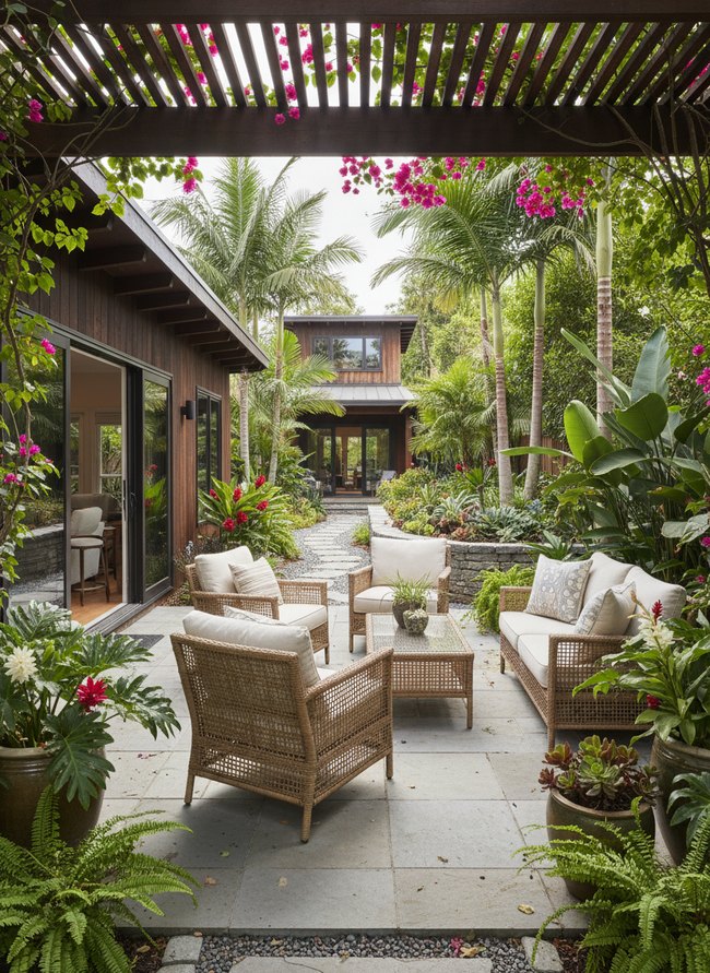 Tropical Patio Surround