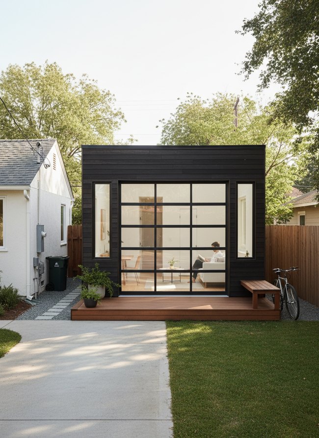 Minimalist Living Garage ADU