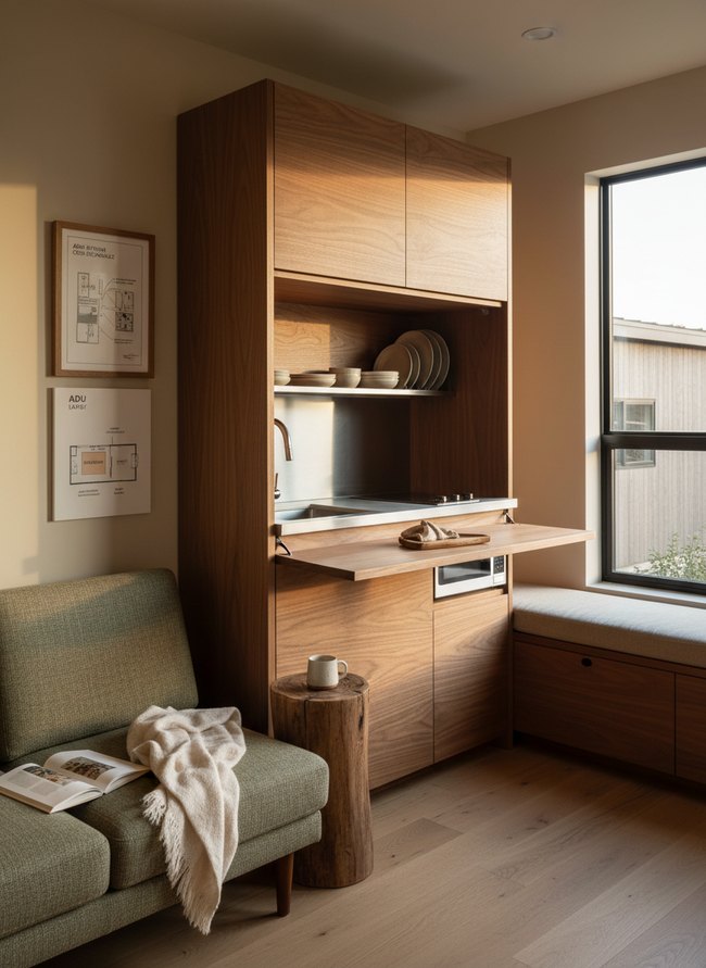 Fold-Away Prep Kitchen