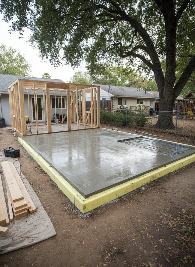 Insulated Slab ADU Foundation