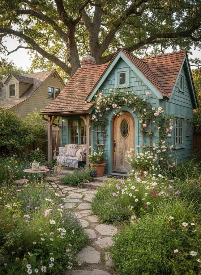 Bohemian Floral Cottage Nook