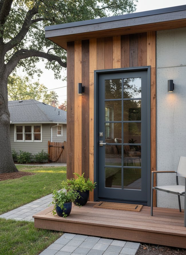 Industrial Steel Frame Door