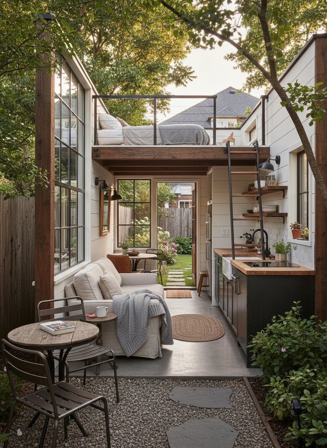Industrial Farmhouse Micro Loft