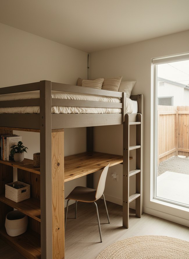 Space-Saving Loft Bed Design