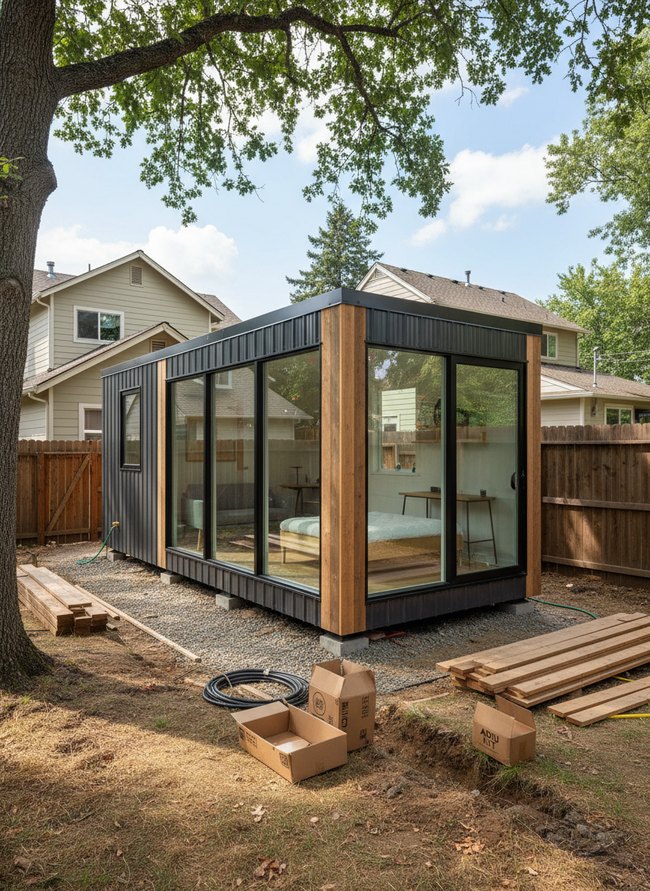 Minimalist Prefab Living Pod