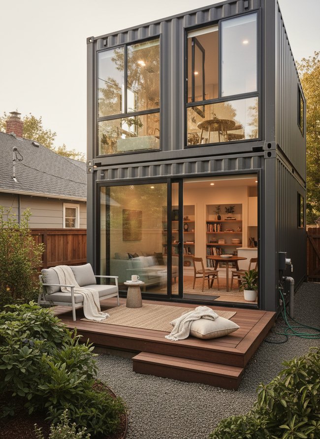 Prefinished Contemporary Yard Home