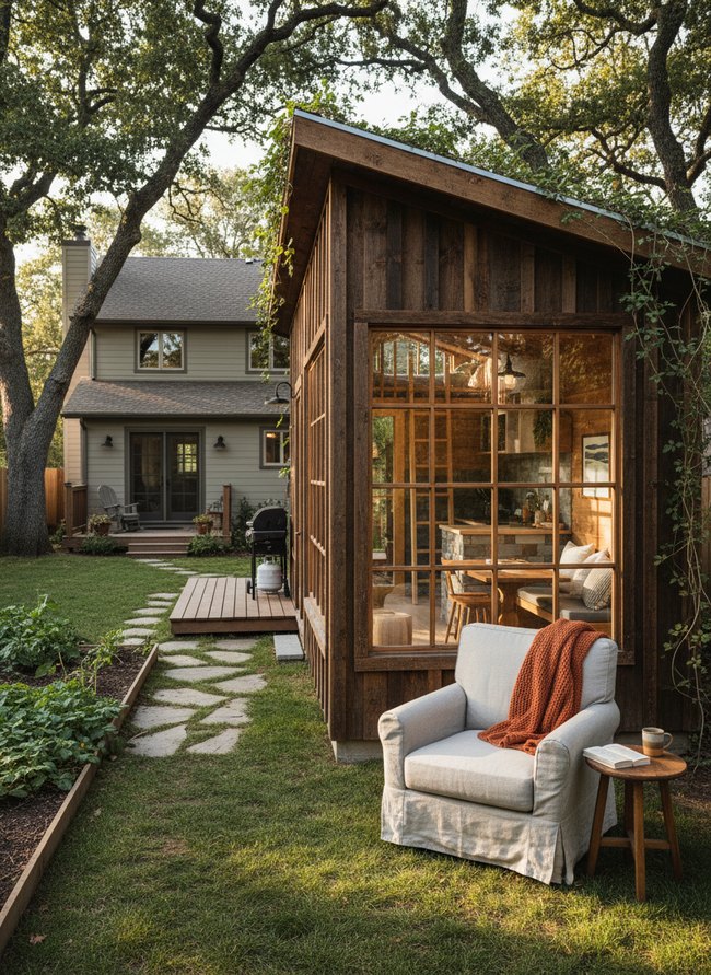 Rustic Woodland Tiny Cabin