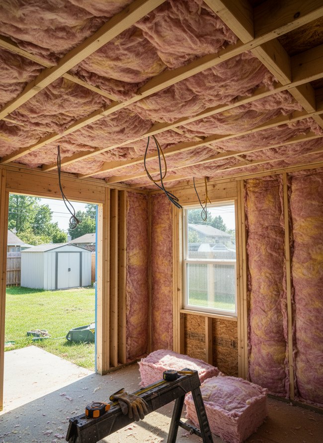Fiberglass Batt Ceiling
