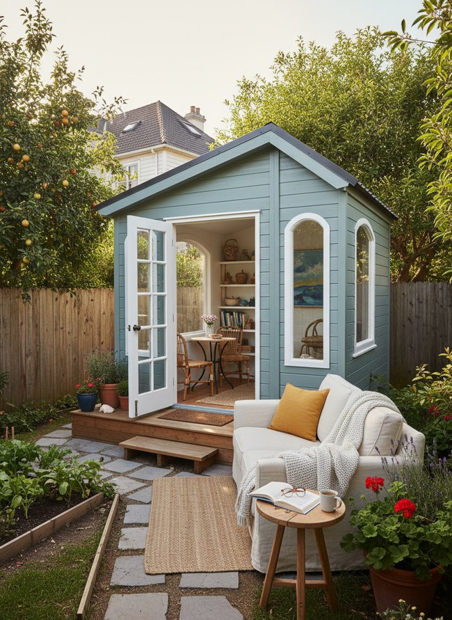 Coastal Bungalow Inspired Shed