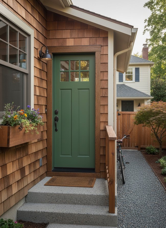 Craftsman Style Exterior Door