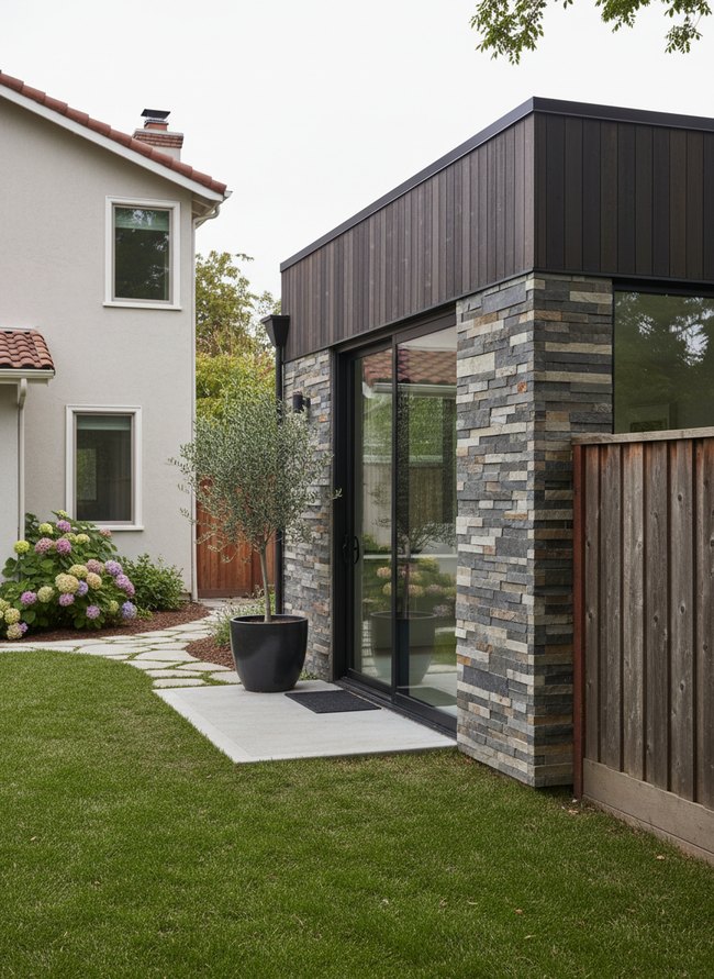 Chic Stone Veneer Detailing