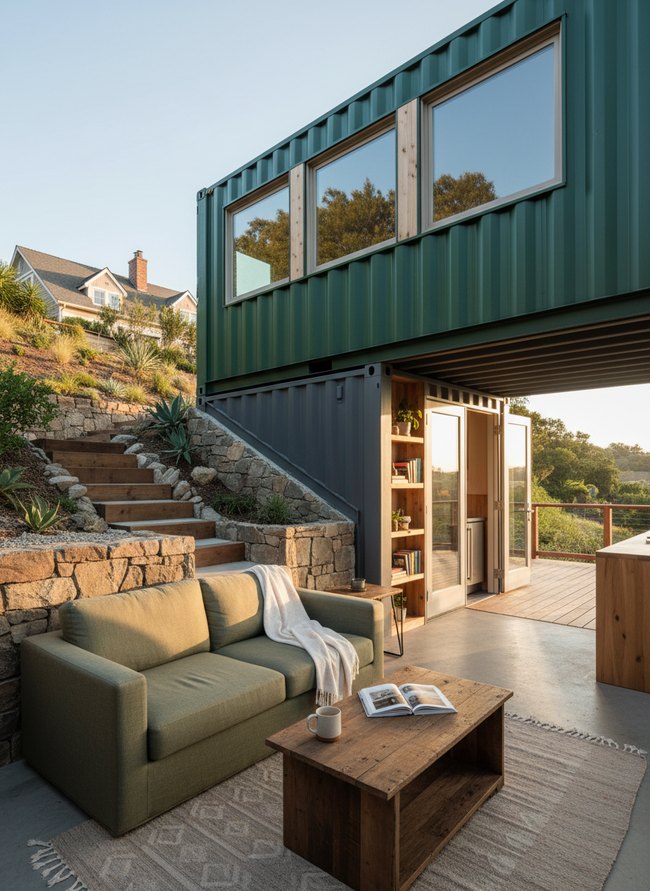 Terraced Hillside Container Nook