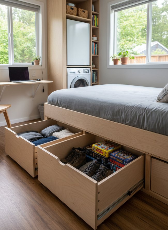 Slide-Out Bed Base