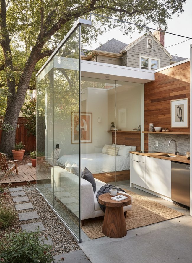 Glass Wall Modern Studio