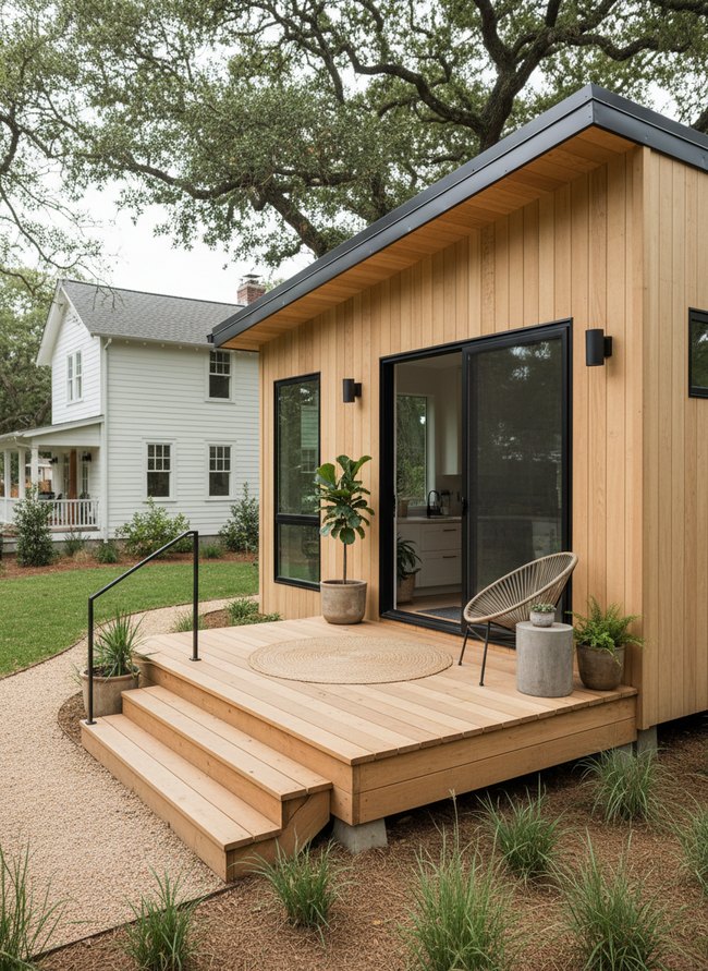 Scandi Blonde Wood Landing