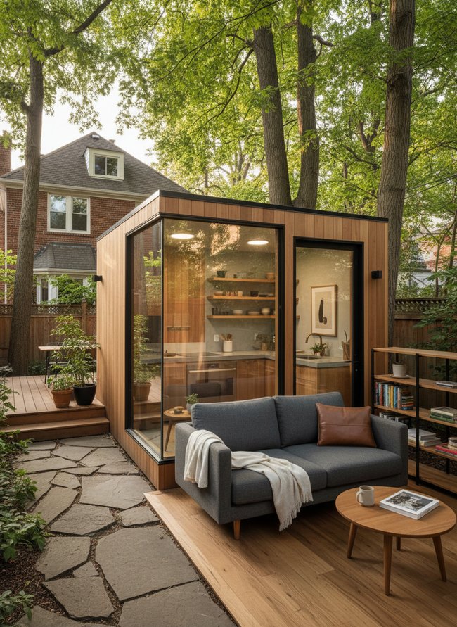 Modular Cube Backyard Home