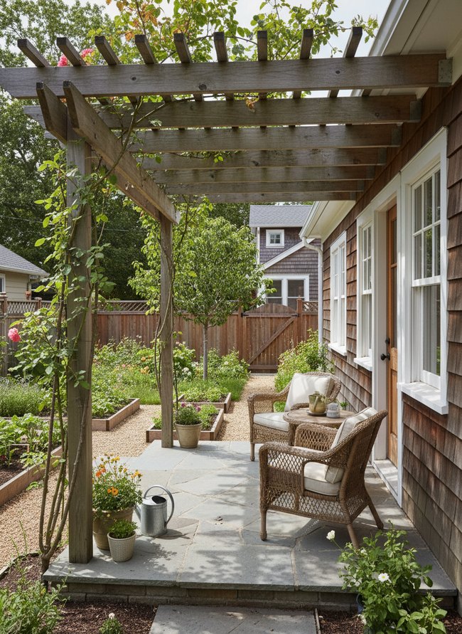 Garden View Pergola Porch