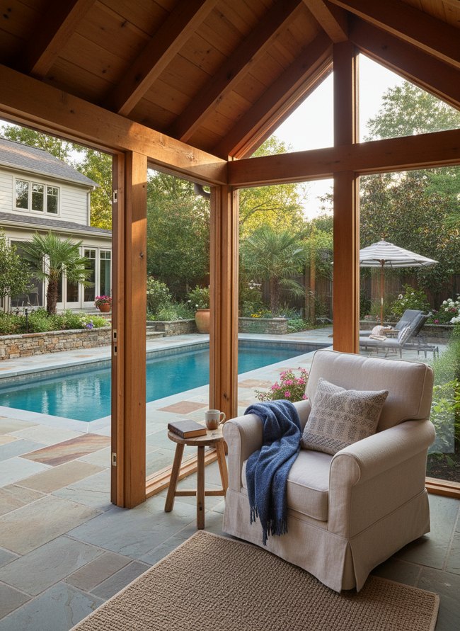 Glass-Walled Garden Room
